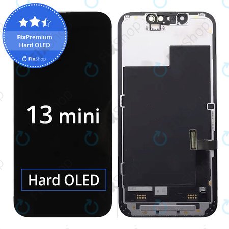 Apple iPhone 13 Mini - LCD Display + Touchscreen front Glas + Rahmen Hard OLED FixPremium