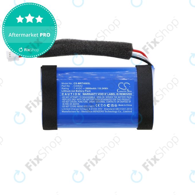 Batterie für Marshall Emberton, 2600mAh, Li-Ion, 7.4V, C406A2, HQ