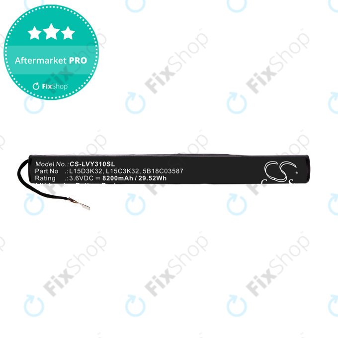 Lenovo Yoga TAB 3 YT3-X50 - Akku Batterie L15D3K32, L15C3K32, 5B18C03587 8200mAh HQ