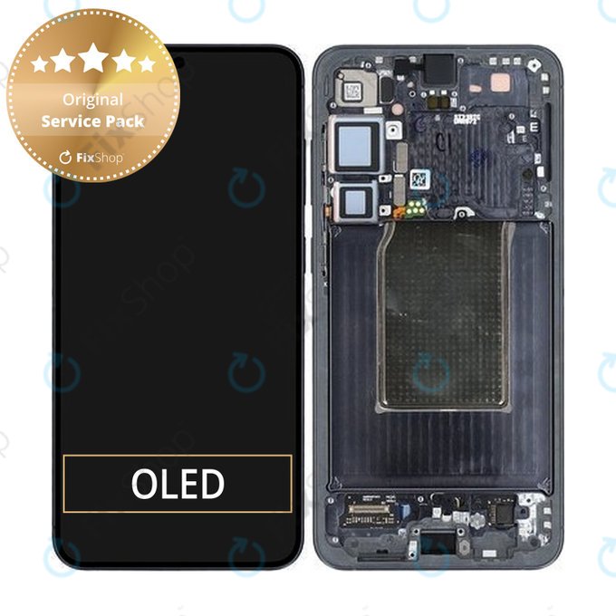 Samsung Galaxy S25 Plus - LCD Display + Touchscreen Front Glas + Rahmen (Blueblack) - GH82-36368E Genuine Service Pack