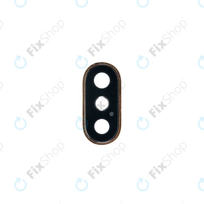 Apple iPhone XS - Rahmen Kameraglas (Gold)