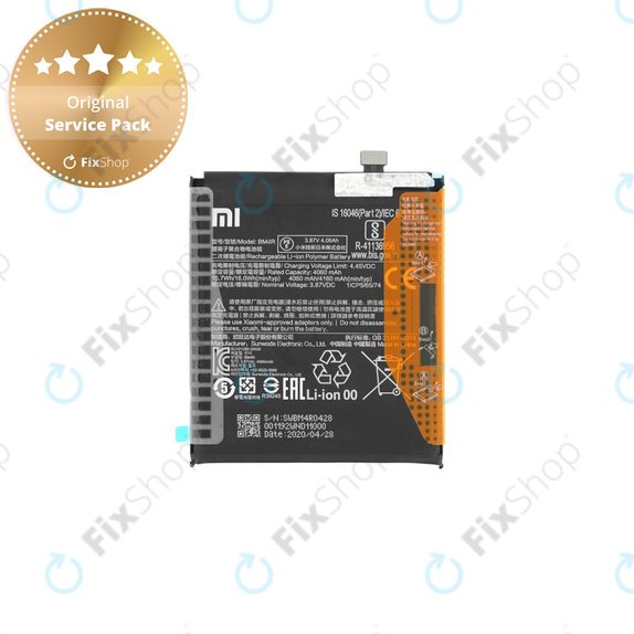 Xiaomi Mi 10 Lite M2002J9G - Akku Batterie BM4R 4160mAh - 460200001C5Z Genuine Service Pack