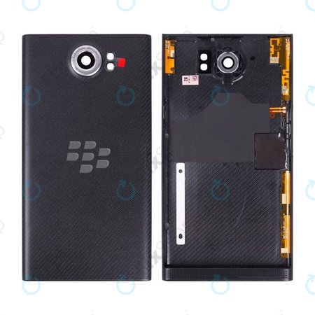 Blackberry Priv - Akkudeckel + Rückfahrkameraglas (Black)
