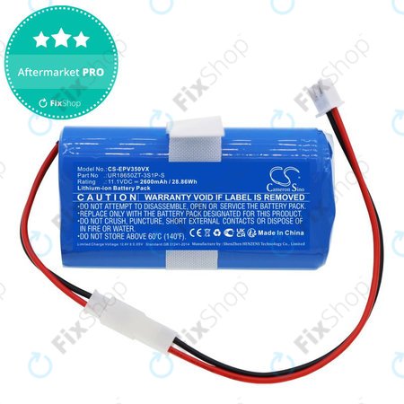 Akku batterie für Electropan Ilife V3S, 2600mAh, Li-Ion, 11.1V, UR18650ZT-3S1P-S, HQ