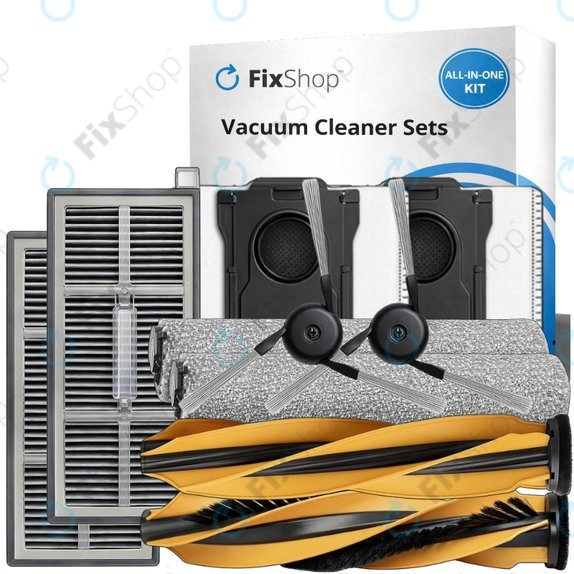 Ersatzteilset für Mova Z60 Ultra Roller (1 Paar Hauptbürsten, 2x Filter, 2x Seitenbürste, 2x Wischtuch, 2x Staubbeutel)