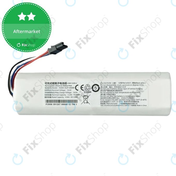 Xiaomi Mi Robot Vacuum Mop (Mijia 1C), Essential (Mijia G1) - Akku Batterie 4INR19/66 Li-Ion 14.4V 5200mAh