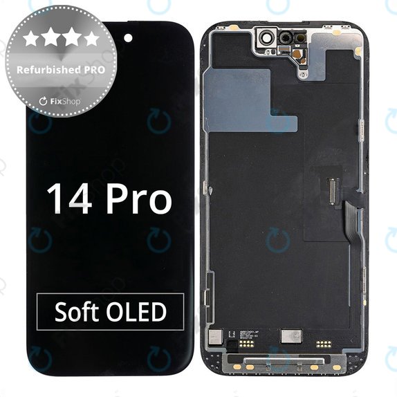 Display für iPhone 14 Pro, Touchscreen-Glas mit Rahmen, Refurbished PRO