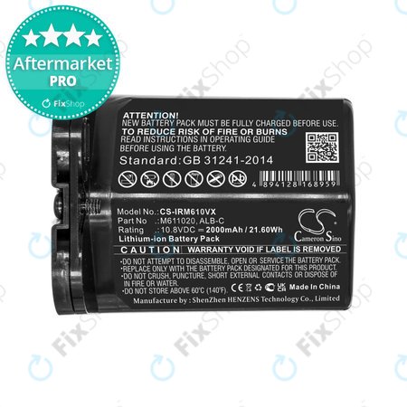 iRobot Braava jet m6 - Akku Batterie ALB-C, M611020 Li-Ion 10.8V 2000mAh HQ