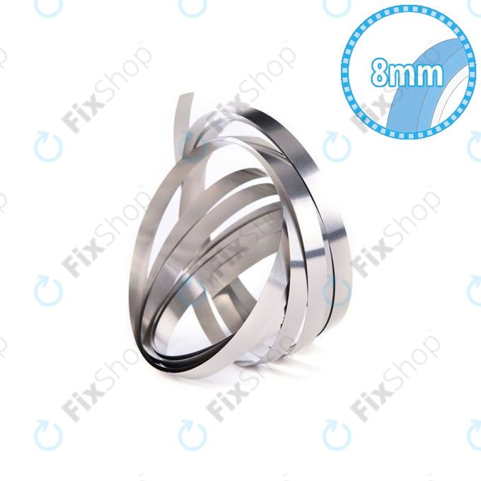 Band aus Nickel-Stahl - Härte A (HV 80-110) - 0,12 x 8,0 mm (1 m)