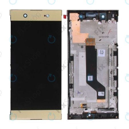 Sony Xperia XA1 Ultra G3221 - LCD Display + Touchscreen front Glas + Rahmen (Gold) - 78PB3400030, 78PB3400110