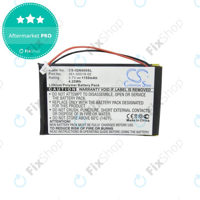 Batterie für Garmin Nüvi 660, 660 FM, 1150mAh, Li-Pol, 3.7V, 361-00019-02, HQ