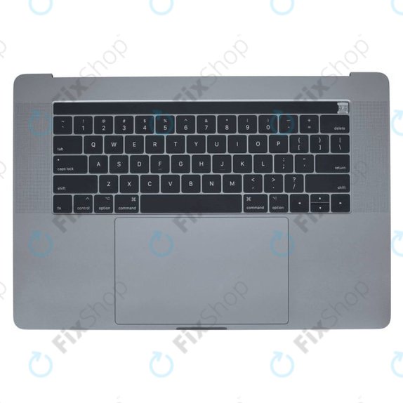 Apple MacBook Pro 15" A1707 (Late 2016 - Mid 2017) - Oberer Rahmen Tastatur + Tastatur US + Mikrofon + Trackpad + Redner (Space Gray)
