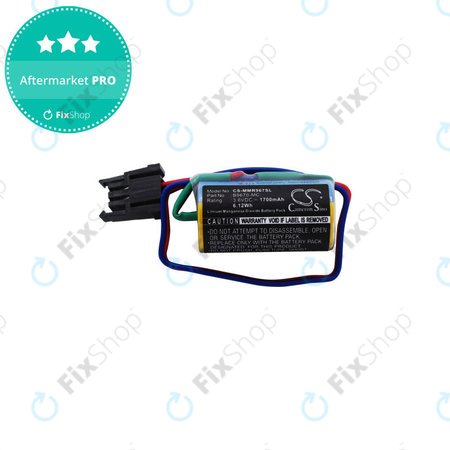 Batterie für Mitsubishi Robot Control PLC, A RH, MR, 1700mAh, Li-MnO2, 3.6V, B9670-MC, HQ