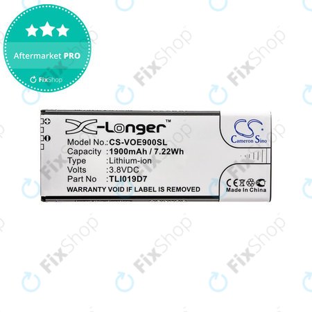 Akku batterie für Alcatel 1 Dual Sim, TCL 5033, Vodafone VFD, Telstra, 1900mAh, Li-Ion, 3.8V, TLI019D7, HQ