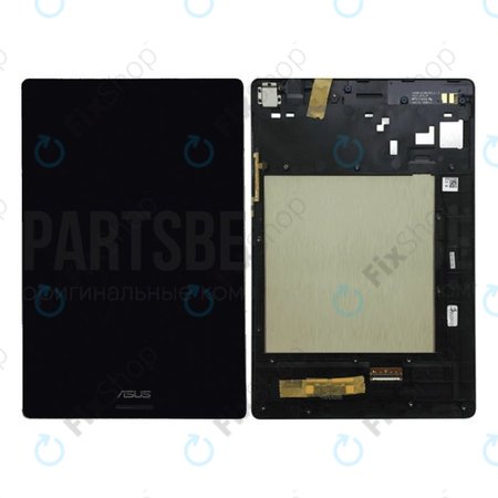 Asus ZenPad S 8.0 Z580CA - LCD Display + Touchscreen front Glas + Rahmen (Schwarz) - 90NP01M1-R20020