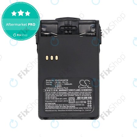 Batterie für ADI AT-46, Baojie BJUV22, Huntec HT-3688, 1200mAh, Li-Ion, 7.4V, LB-38L, HQ