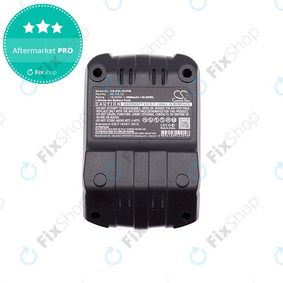 Batterie für Einhell RT-CD 18/1 Li, 2000mAh, Li-Ion, 18V, 45.113.13, HQ