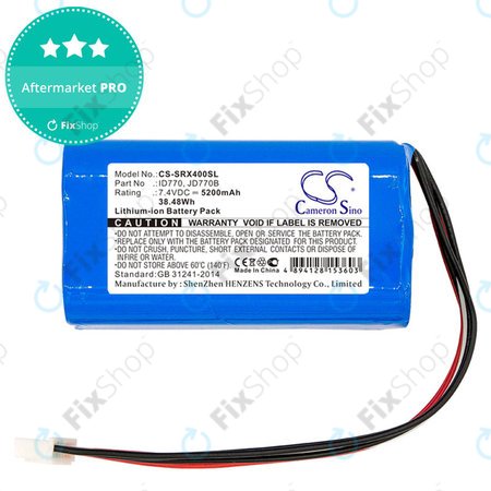 Akku batterie für Sony Srs-Xb40, Srs-Xb41, 5200mAh, Li-Ion, 7.4V, ID770, HQ
