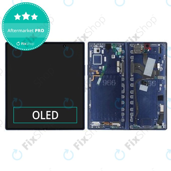 Samsung Galaxy Z Fold 7 F966B - LCD Display + Touchscreen Front Glas + Rahmen (Blue Shadow) OLED