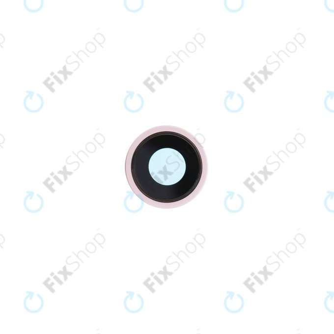 Apple iPhone 15, 15 Plus - Rückfahrkameraglas mit Rahmen (Pink)