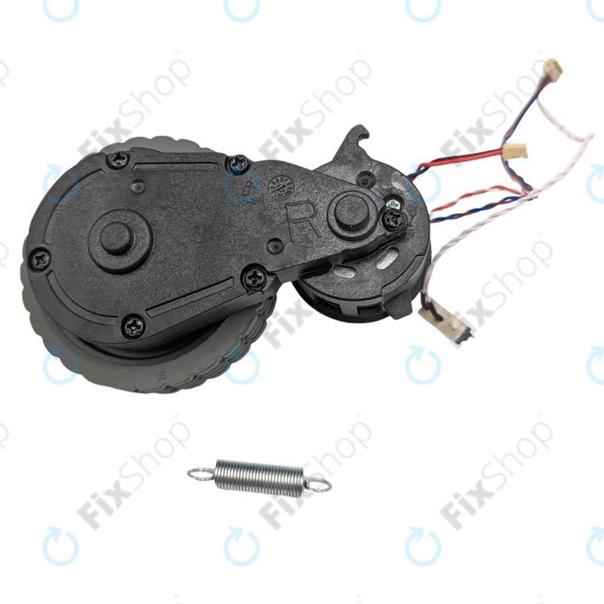 Rad mit Motor, Rechts, Schwarz für iRobot Roomba Combo 111, Roomba Combo 113