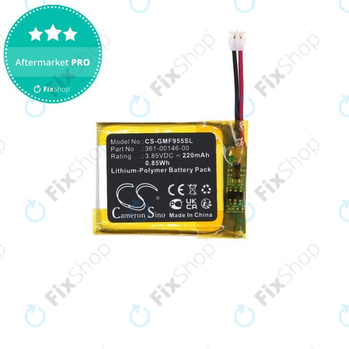 Akku batterie für Garmin Forerunner 955 Solar, 220mAh, Li-Pol, 3.85V, 361-00146-00, HQ