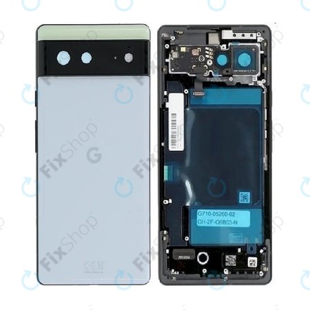 Google Pixel 6 - Rear Housing (Sorta Seafoam) - G949-00179-01 Genuine Service Pack