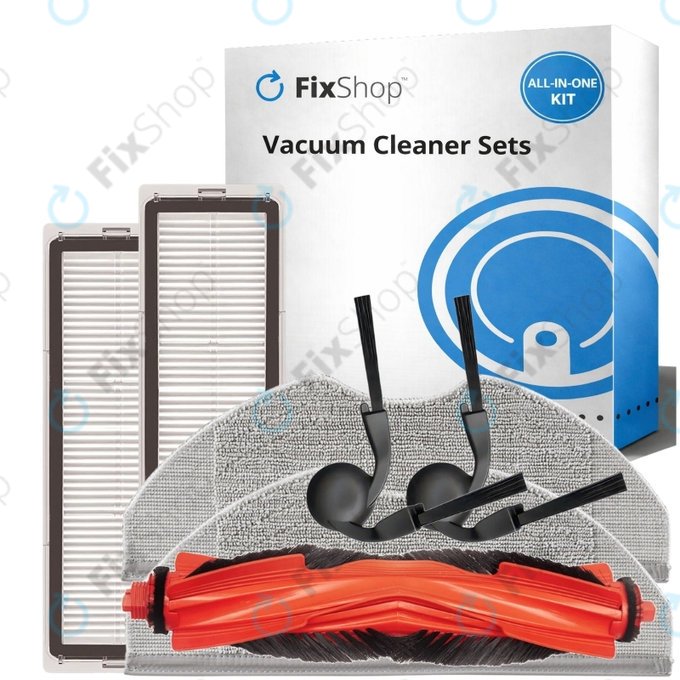 Ersatzteilset für Xiaomi Robot Vacuum S40 (1x Hauptbürste, 2x Filter, 2x Seitenbürste, 2x Wischtuch)