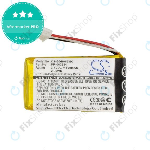 Akku batterie für GoPro Hero +, 800mAh, Li-Polymer, 3.7V, PR-062334, HQ