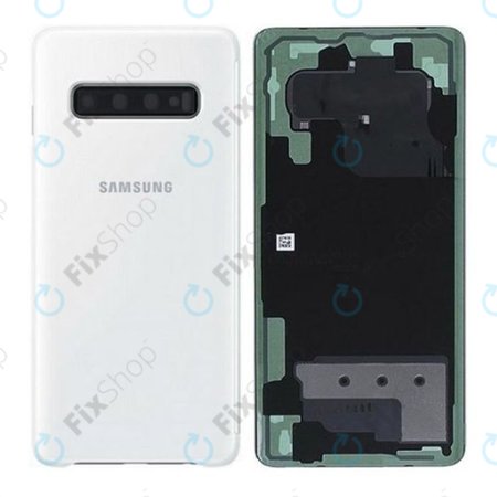 Samsung Galaxy S10 Plus G975F - Akkudeckel (Ceramic White) - GH82-18867B Genuine Service Pack