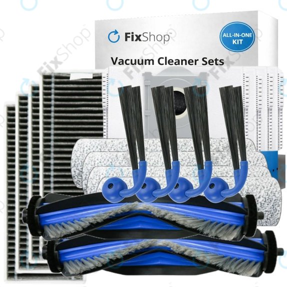 Ersatzteilset für Ecovacs Deebot X9 Pro Omni (2x Hauptbürste, 4x Filter, 4x Seitenbürste, 4x Wischtuch, 4x Staubbeutel)