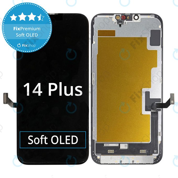 Display Soft OLED für iPhone 14 Plus - Touchscreen + Rahmen, DIAGNOSTIC