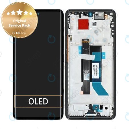 Xiaomi Poco X7 24095PCADG - LCD Display + Touchscreen Front Glas + Rahmen (Black) - 5600010O16P00 Genuine Service Pack