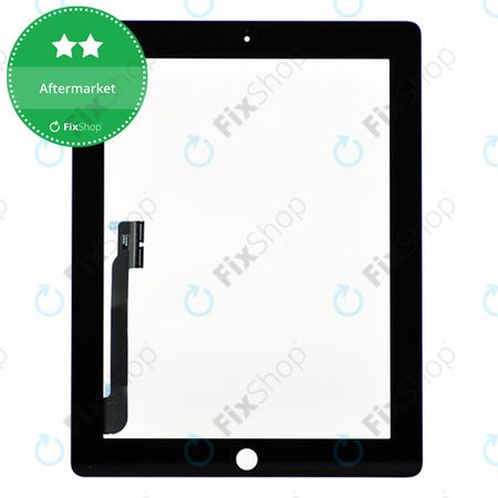 Apple iPad 3, iPad 4 - Touchscreen Front Glas (Black)