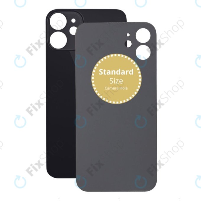 Apple iPhone 12 Mini - Backcover Glas (Black)