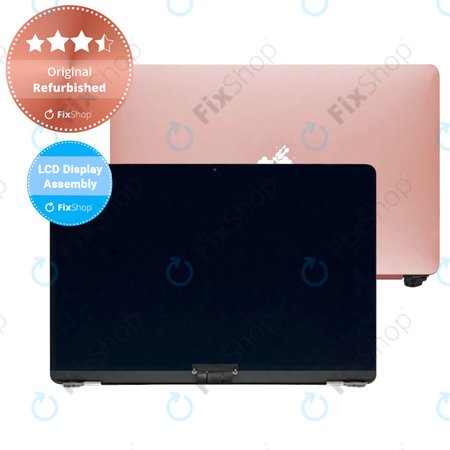 Apple MacBook Air 13" A1932 (2019), 13" A2179 (2020) - LCD Display + Frontglas + Abdeckung (Gold) Original Refurbished