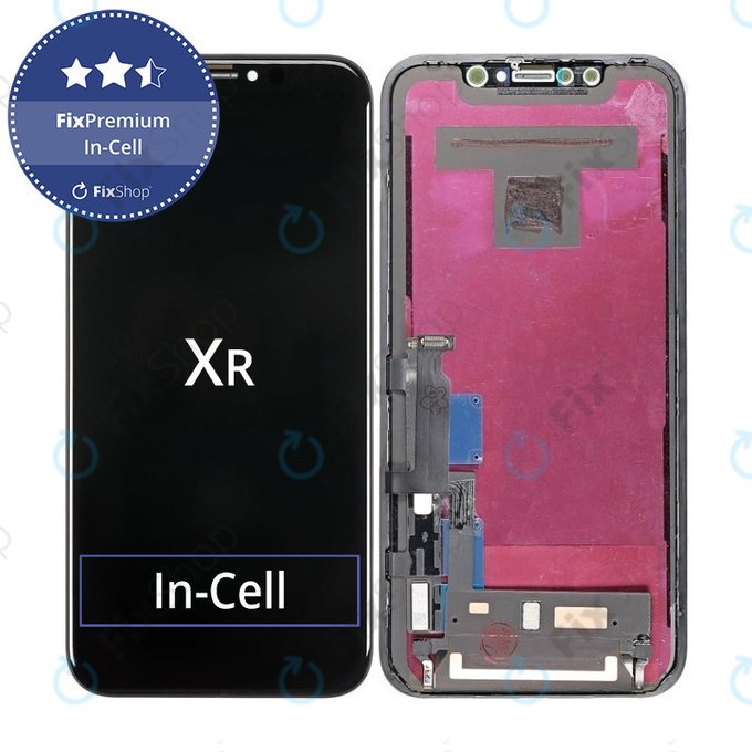 Apple iPhone XR - LCD Display + Touchscreen Front Glas + Rahmen In-Cell FixPremium