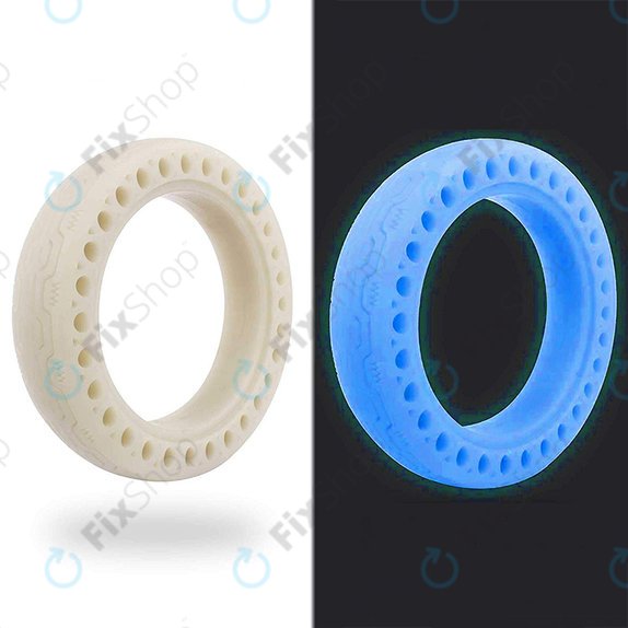 Xiaomi Mi Electric Scooter 1S, 2 M365, Essential, Pro, Pro 2 - Dauerhaft Schlauchloser Vollgummireifen (Blue Fluorescent)