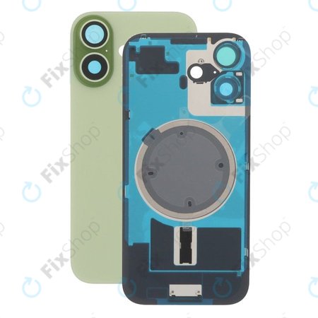 Apple iPhone 17 - Rückgehäuseglas + Kameraglas + Metallplatte + Magsafe-Magnet (Sage)