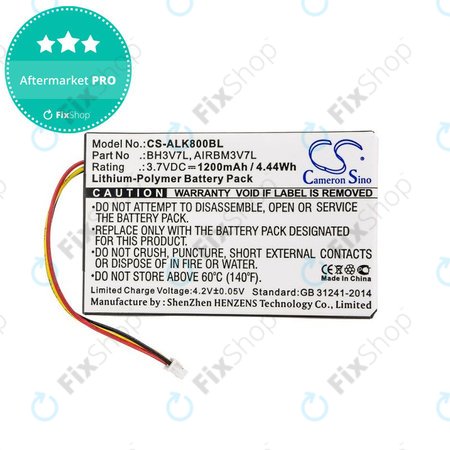 Akku batterie für Autec Air A4, A6, A8, 1200mAh, Li-Pol, 3.7V, BH3V7L, AIRBM3V7L, HQ