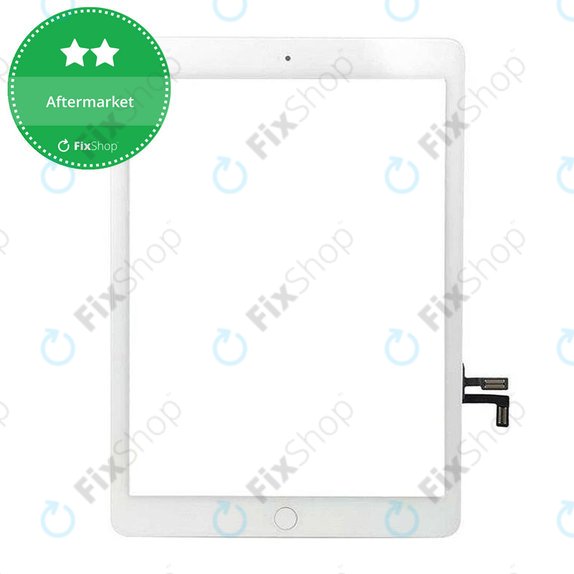 Apple iPad Air, iPad (5th Gen 2017) - Touchscreen Front Glas + Home Taste (White)
