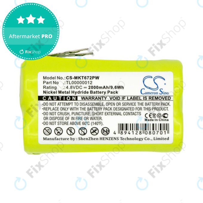 Akku batterie für Makita 6722D, 6723DW, 2000mAh, Ni-MH, 4.8V, TL00000012, HQ