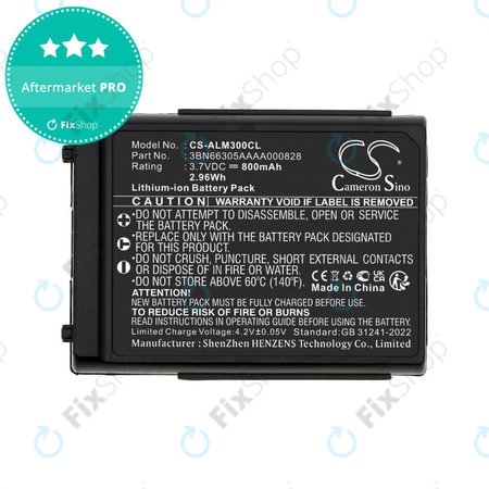 Batterie für Alcatel Mobile 300, 400 Dect, Mobile Reflexes 300, 400, 800mAh, Li-Ion, 3.7V, 3BN66305AAAA000828, HQ