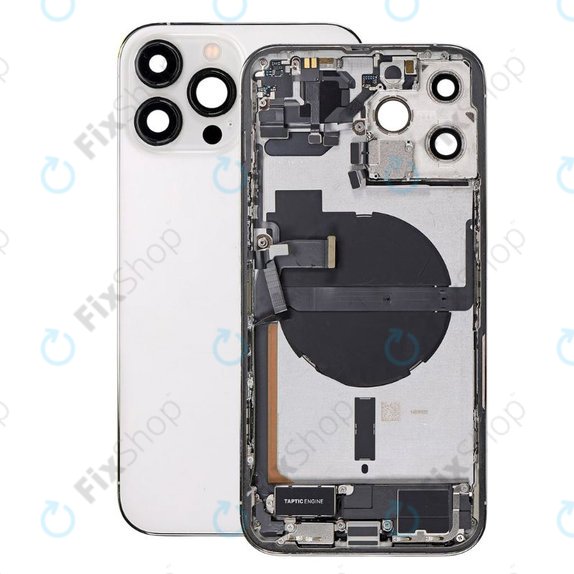 Apple iPhone 13 Pro Max - Backcover mit Kleinteilen (Silver)