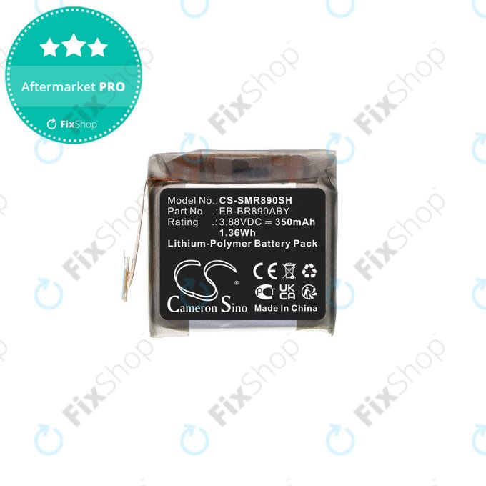 Batterie für Samsung Galaxy Watch4 Classic 46 mm, 350mAh, Li-Pol, 3.88V, EB-BR890ABY, HQ
