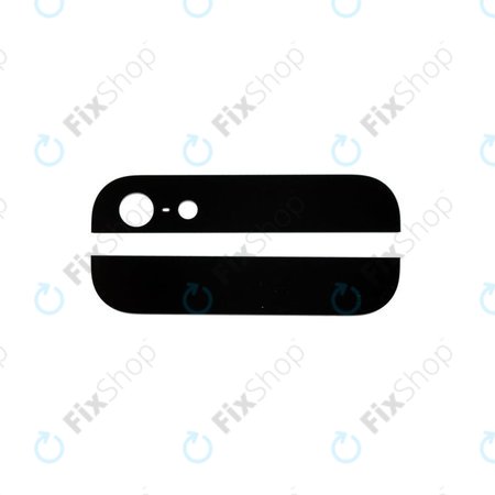 Apple iPhone 5 - Hintere Glas Leiste Schienen (Schwarz)