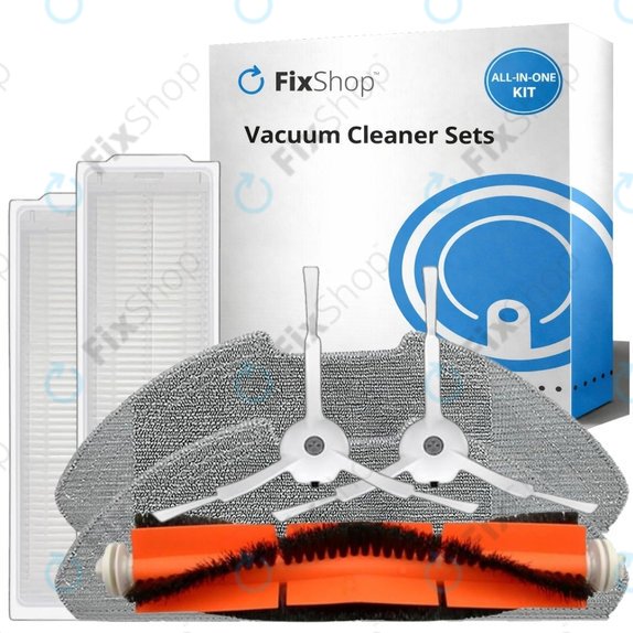 Ersatzteilset für Xiaomi Mi Robot Vacuum Mop 2 Pro, 2 Lite (1x Hauptbürste, 2x Filter, 2x Seitenbürste, 2x Wischtuch)