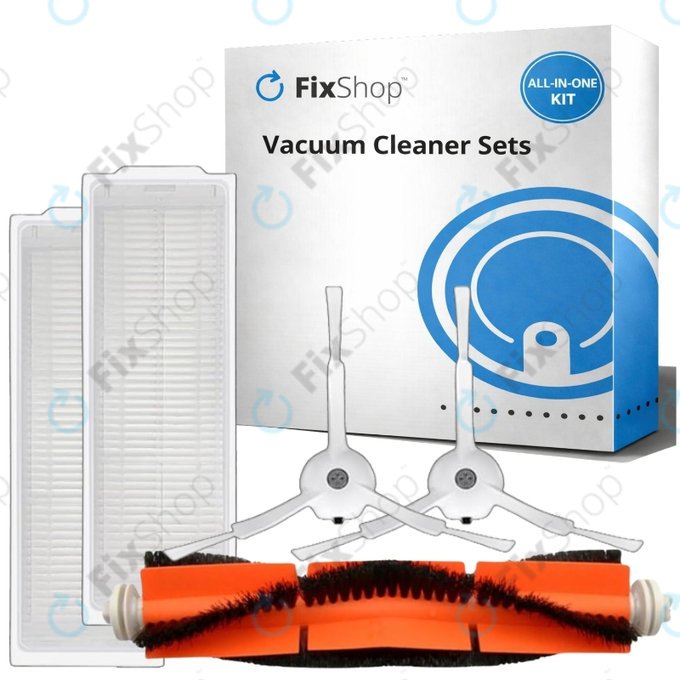Ersatzteilset für Xiaomi Mi Robot Vacuum Mop 2 Pro, 2 Lite (1x Hauptbürste, 2x Filter, 2x Seitenbürste)