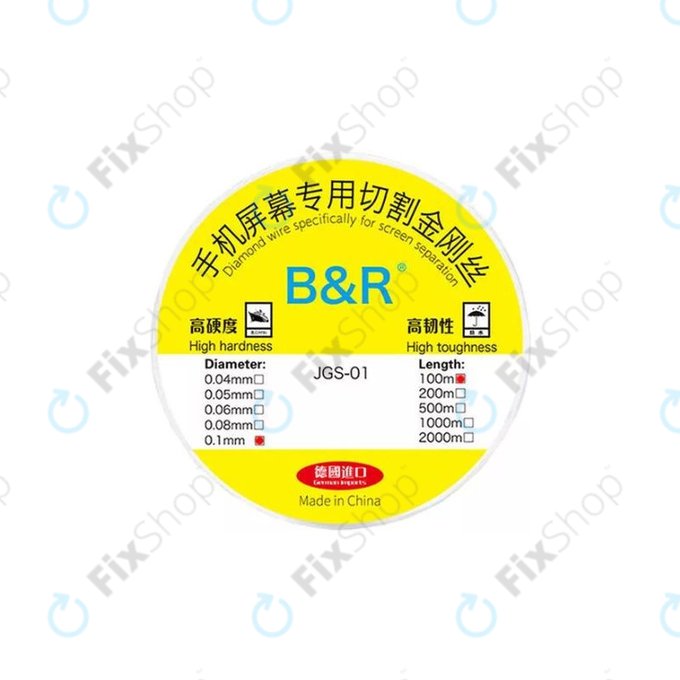 Gold Wire - Draht zum Trennen von LCD-Displays (0.1mm x 100M)