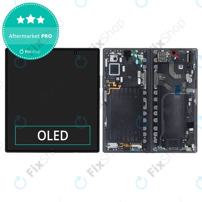 Samsung Galaxy Z Fold 7 F966B - LCD Display + Touchscreen Front Glas + Rahmen (Jetblack) OLED